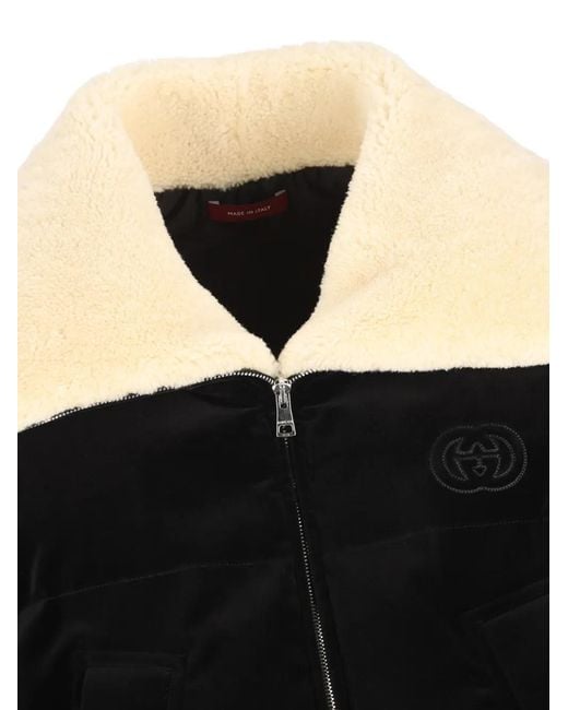 Gucci Black Logo-Embroidery Jacket