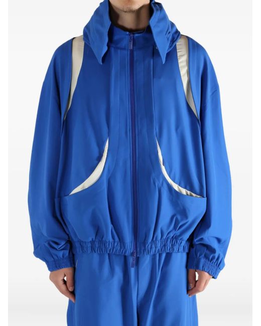 Adererror Blue Zip-Up Panel Jacket