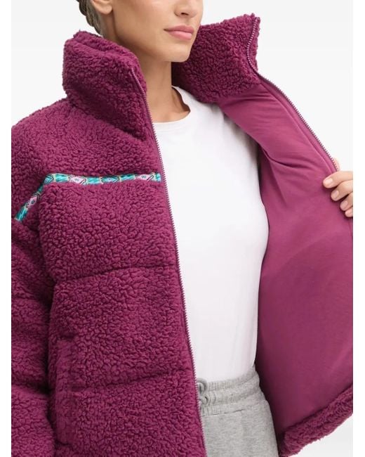 Billabong Purple Quilted Puffer Jacket