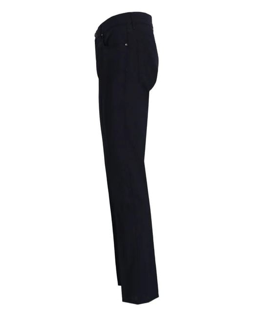 Jacob Cohen Blue Logo-Patch Trousers for men