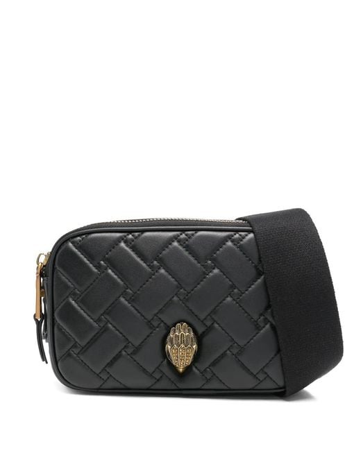 Kurt Geiger Black Dual-Zip Crossbody Bag