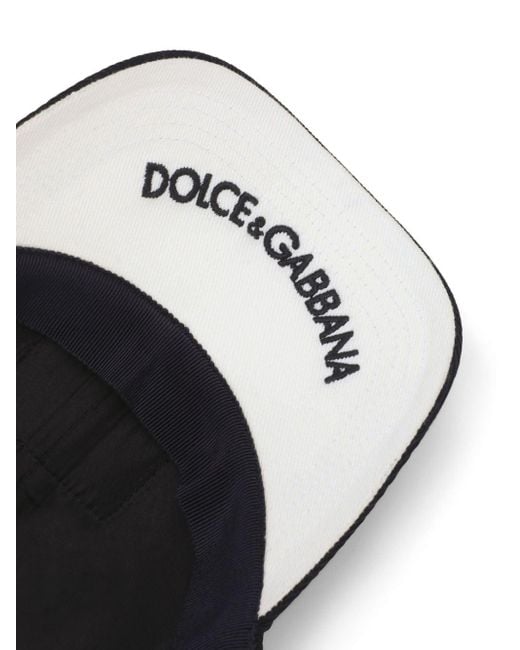 Dolce & Gabbana Baseballkappe mit Logo-Schild in Blue für Herren