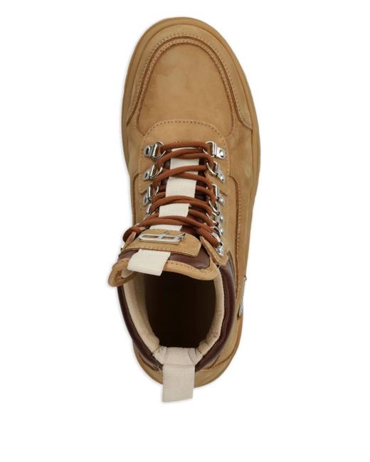 Filling Pieces Brown Bikerstiefel Mit Schnürung