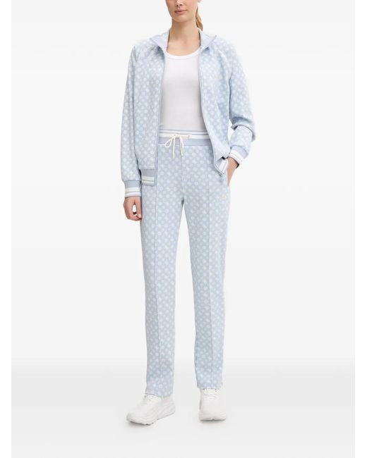 Guess Blue Monogram Drawstring Track Pants