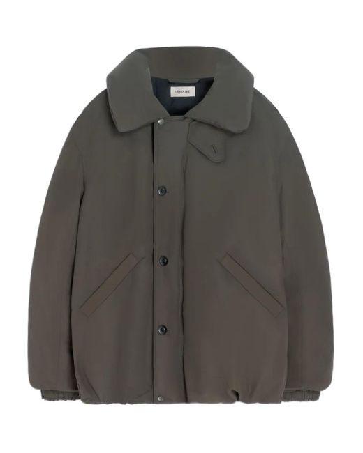Lemaire Gray Bubble-Collar Puffer Jacket for men