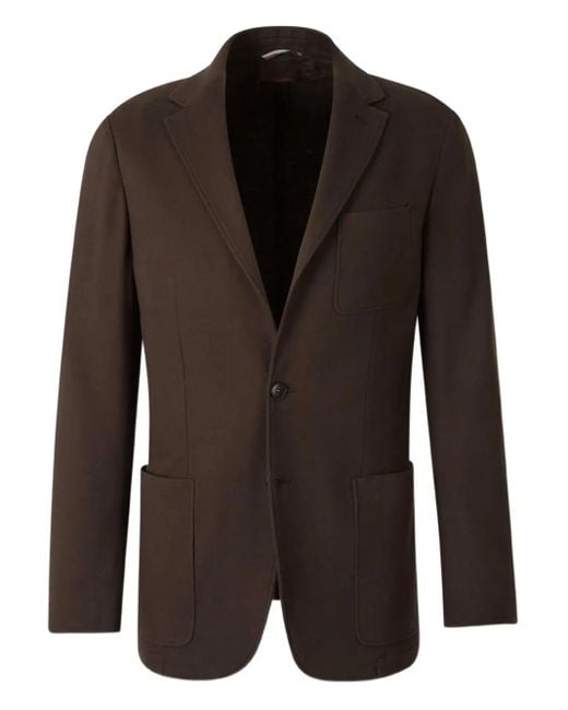 Canali Black Single-Breasted Blazer for men