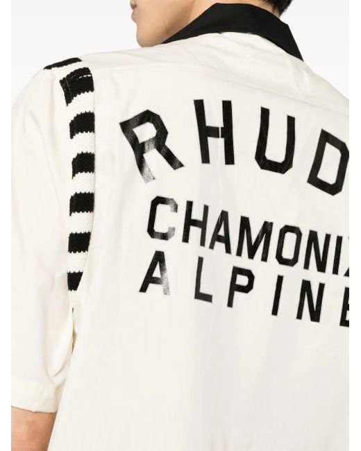 Rhude White Chamonix Alpine Shirt for men