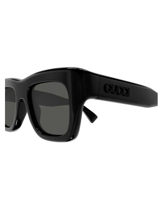 Gucci Black Square-Frame Sunglasses