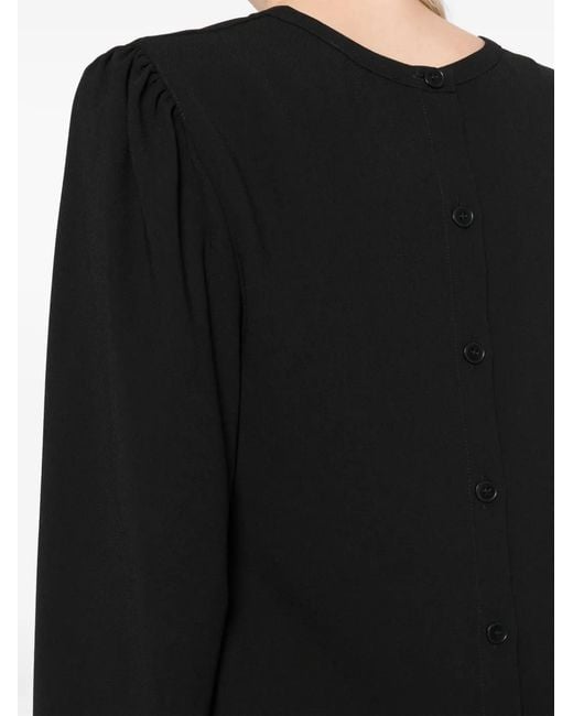 Agnes B. Black Round Neck Top