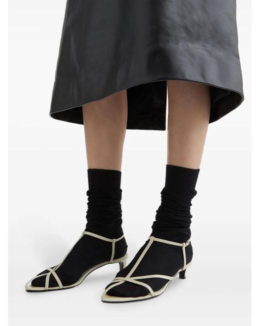 Jil Sander White Natural Sneaker Sandal For