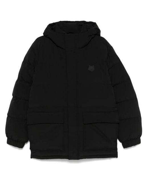 Maison Kitsuné Donsjack Met Capuchon in het Black voor heren
