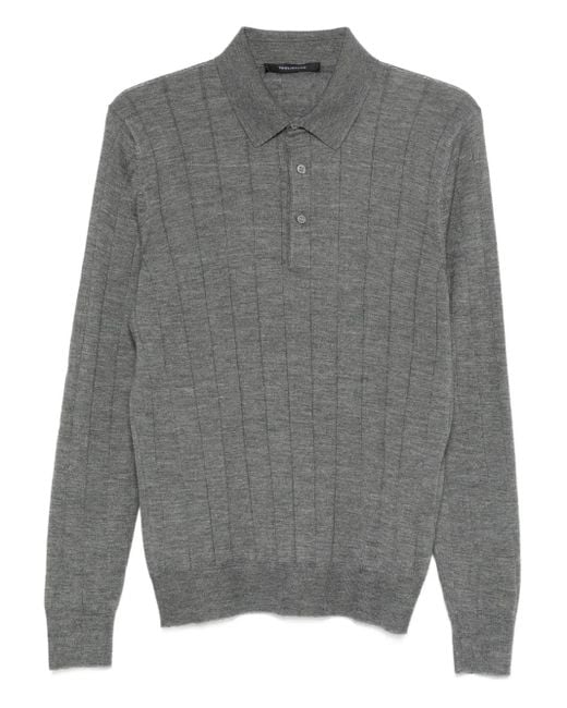 Tagliatore Gray Rhys Polo Shirt for men