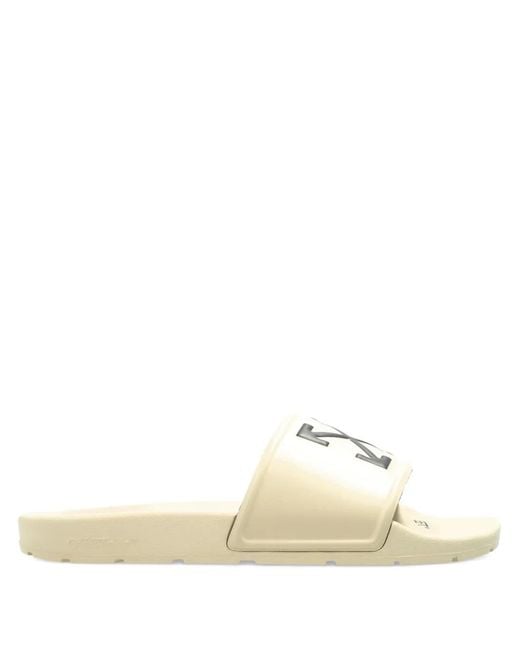 Off-White c/o Virgil Abloh Natural Arrow Detail Slides for men