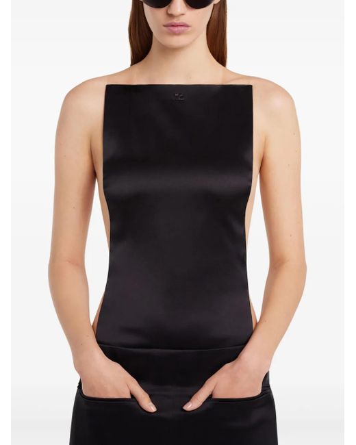 Courreges Mini-Rok Met Ceintuur in het Black