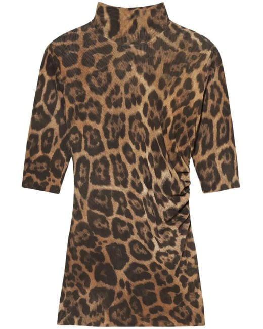 Stella McCartney Top Met Luipaardprint in het Brown