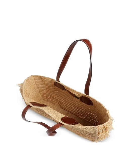 The Bridge Natural Luna Fringed Tote Bag