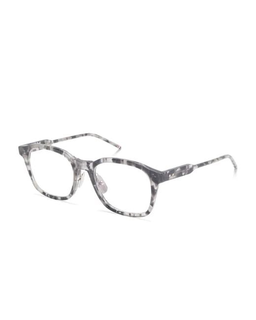 Thom Browne Natural Square-Frame Glasses
