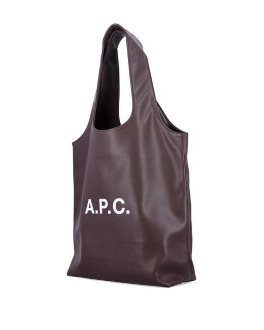 A.P.C. Shopper Mit Logo-Schild in Purple für Herren