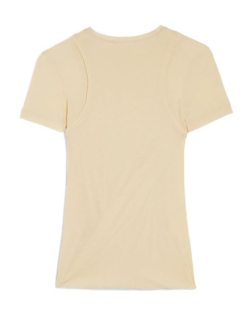 Jil Sander Natural Crew-Neck T-Shirt