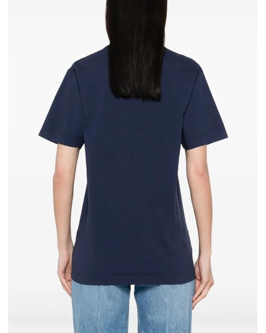 Sporty & Rich H&w Crest Tシャツ Blue