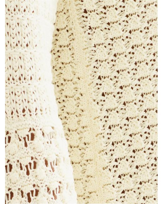 Eres White Angela Crocheted Mini Skirt