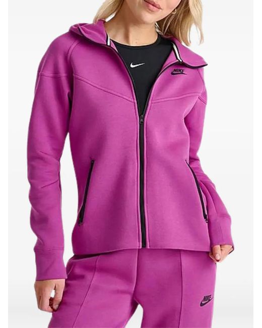 Nike Tech Fleece Windrunner Full-zip Hoodie Pink