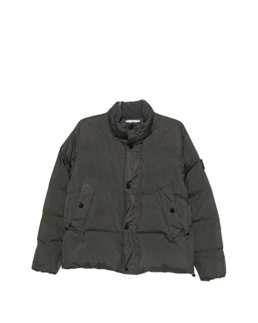 Stone Island Black Zip-Up Jacket for men