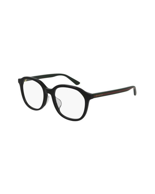 Gucci Black Round Frame Glasses for men