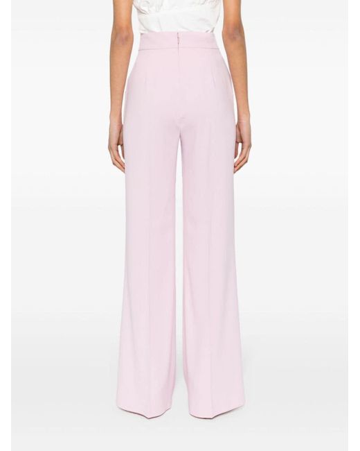 Pantalones palazzo con pinzas Pinko de color Pink