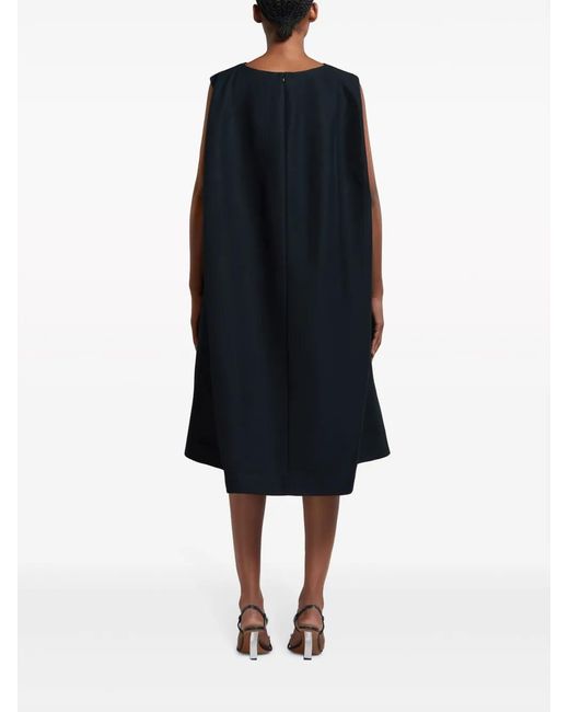 Marni Black Flared Midi Dress