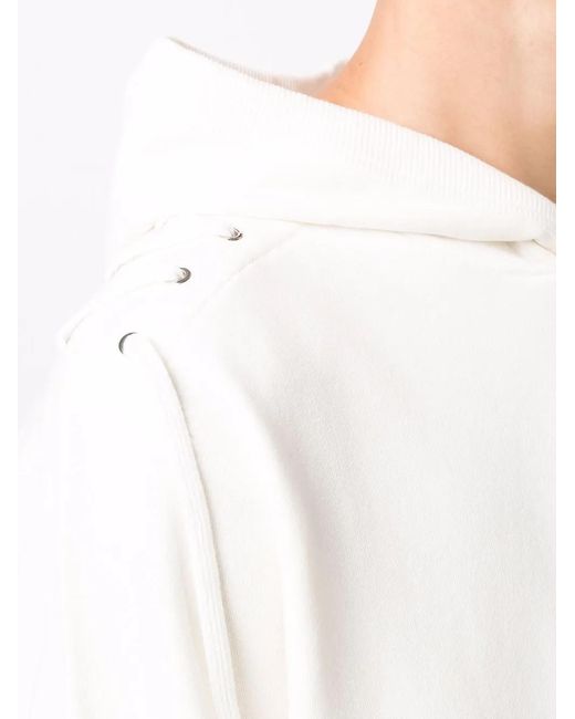 Craig Green White Lace-Up Detail Hoodie for men