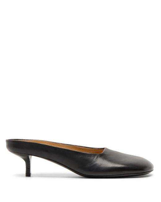 Marsèll Black Cotama Leather Mules
