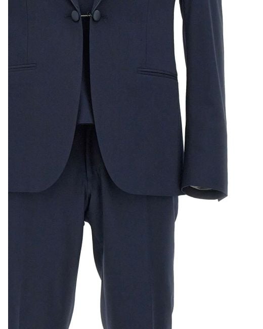 Corneliani Blue Single-Breasted Suit for men
