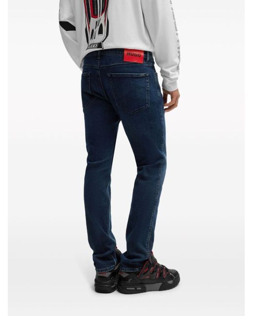 HUGO Slim-fit Jeans in het Blue voor heren