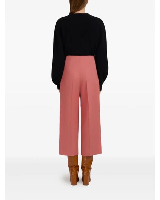 Marni Virgin-Wool High-Waisted Tailored Trousers