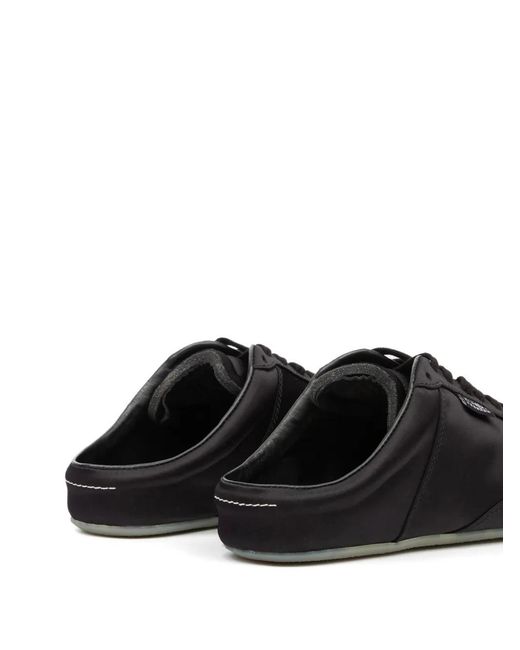 MM6 by Maison Margiela Lace-Up Sneakers in Black | Lyst
