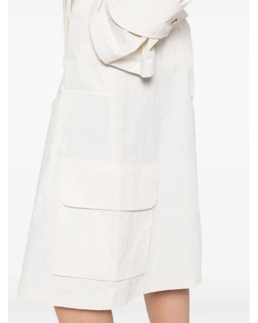 IRO White Waffa Zip Cargo Shorts