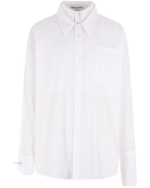 JORDANLUCA White Clover Layered Shirt