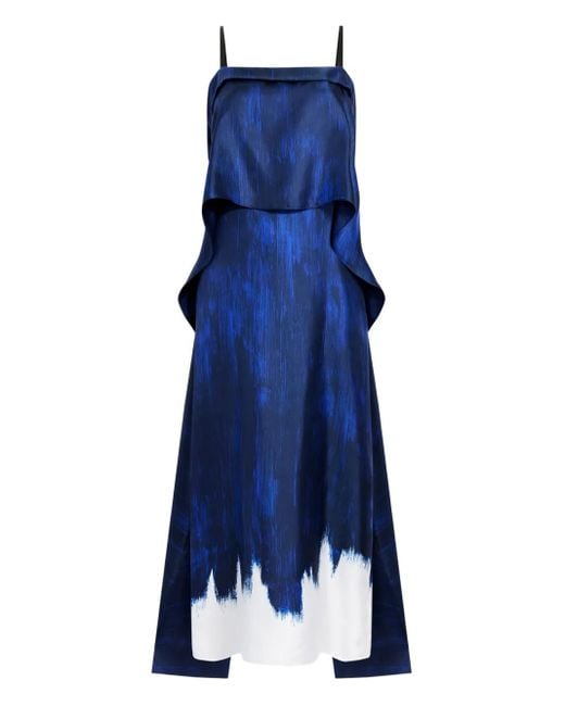 Proenza Schouler Blue Wilma Midi Dress