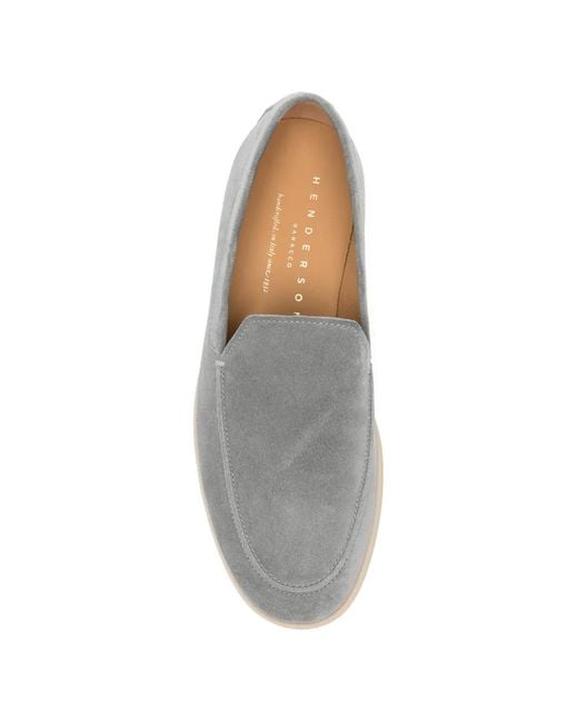Henderson White Panarea Leather Loafers for men
