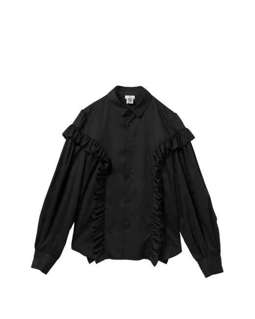 Noir Kei Ninomiya Black Ruffled Shirt