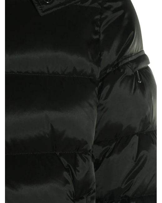 Moorer Black Padded Hooded Jacket for men