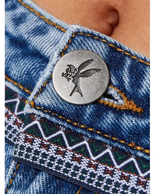 One Teaspoon Blue Truckers Coin-Embellishment Jeans