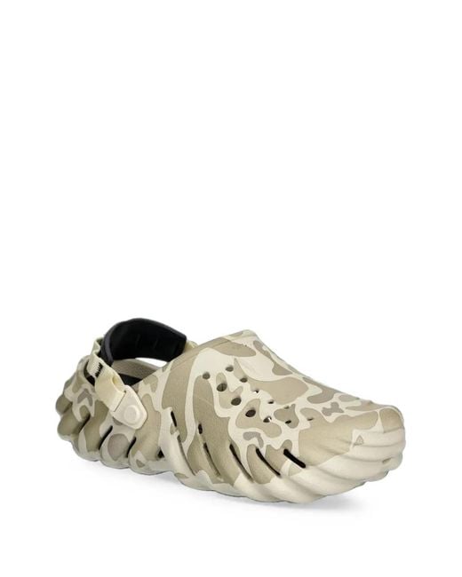 CROCSTM Metallic Echo Camouflage-Print Slides