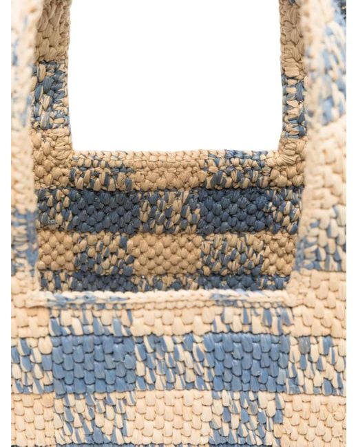 Loewe Font Kleine Shopper in het Blue