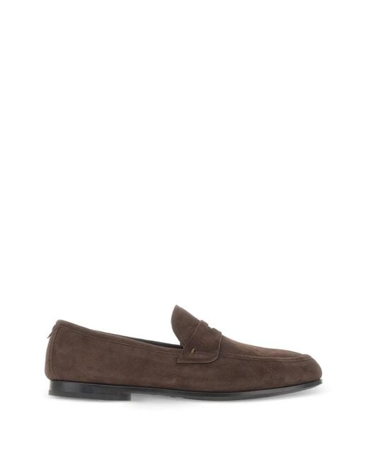 Fabi Brown Penny-Strap Loafers for men