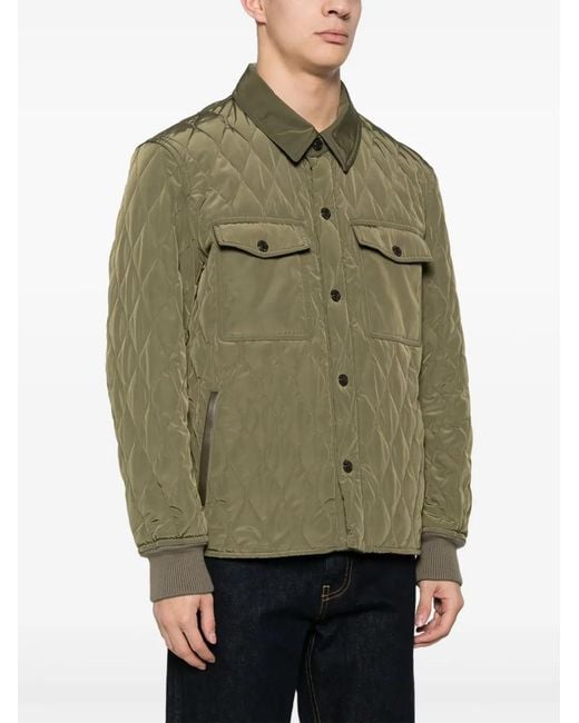Tom Ford Green Padded Quilted Jacket for men