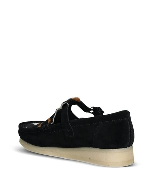 Clarks Black Leather Loafers