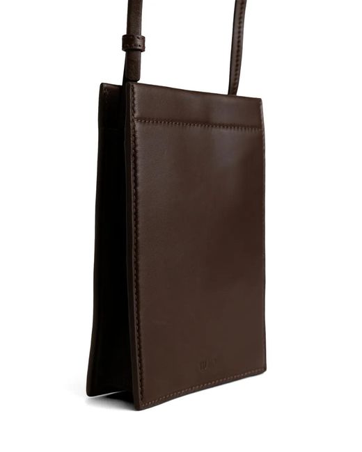 Yu Mei Black Georgie Leather Cross Body Bag