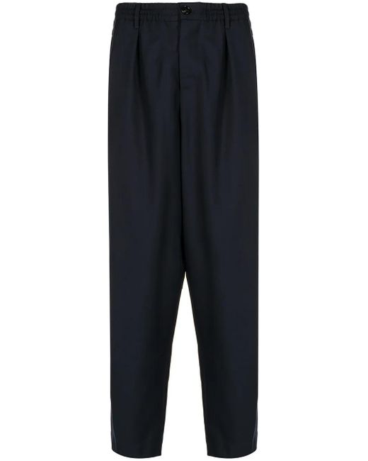 Marni Blue Cropped Tapered Trousers for men